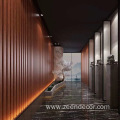 170X20mm Waterproof Fluted Wpc Grille Cladding Wall Panel